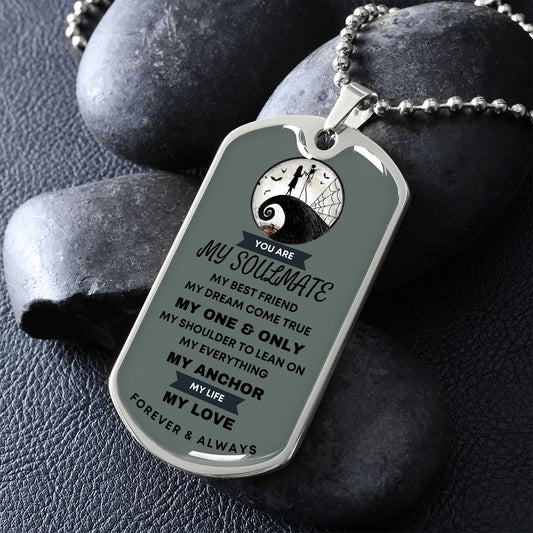 Dog Tag Necklace To My Soulmate B.G