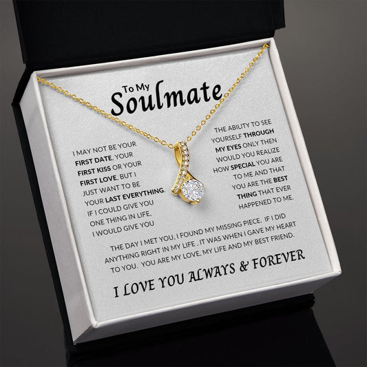 Alluring Beauty Necklace To My Soulmate WHT