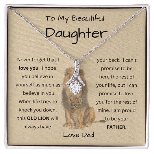 Alluring Beauty Beautiful Daughter Lion from Dad