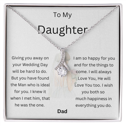 Alluring Beauty Necklace To My Daughter