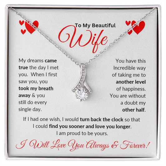 Alluring Beauty Necklace to My Beautiful Wife