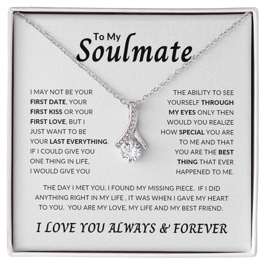 Alluring Beauty Necklace To My Soulmate WHT