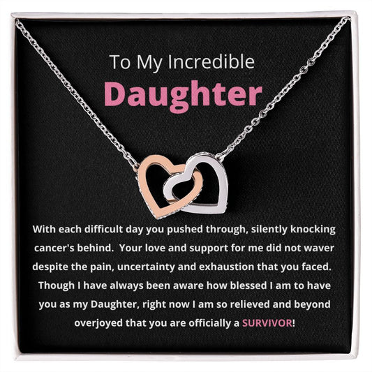Interlocking Hearts Necklace Incredible Daughter
