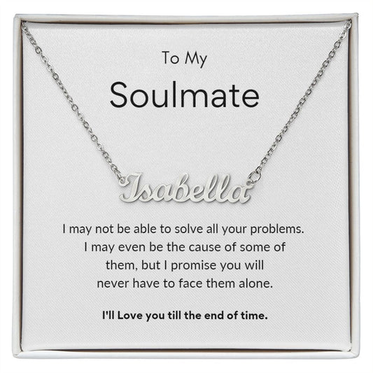 Custom Necklace To My Soulmate Isabella