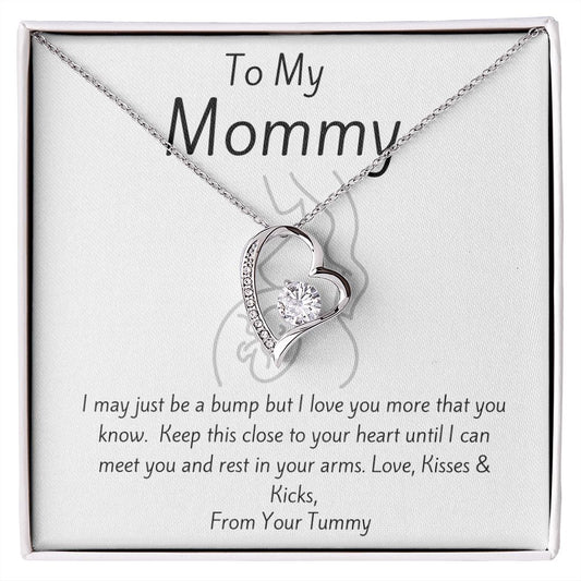 Forever Love Necklace To My Mommy From Your Tummy