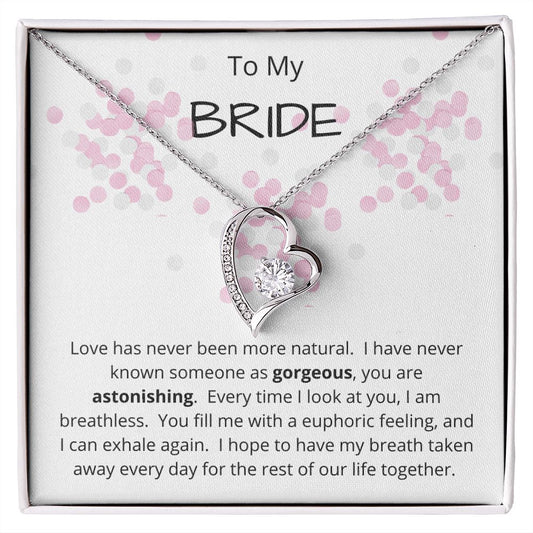 Forever Love Necklace To My Bride