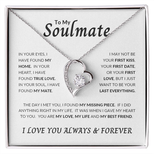 Forever Love Necklace To My Soulmate