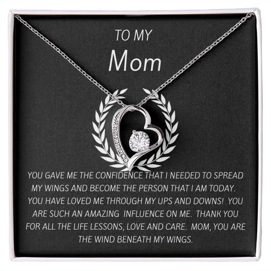 Forever Love Necklace To My Mom Wind Beneath My Wings