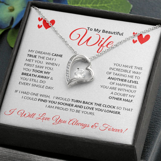 Forever Love Necklace To My Beautiful Wife